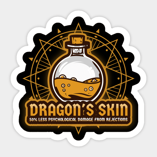 Dragon's Skin Magical Potion Sticker by OldCamp